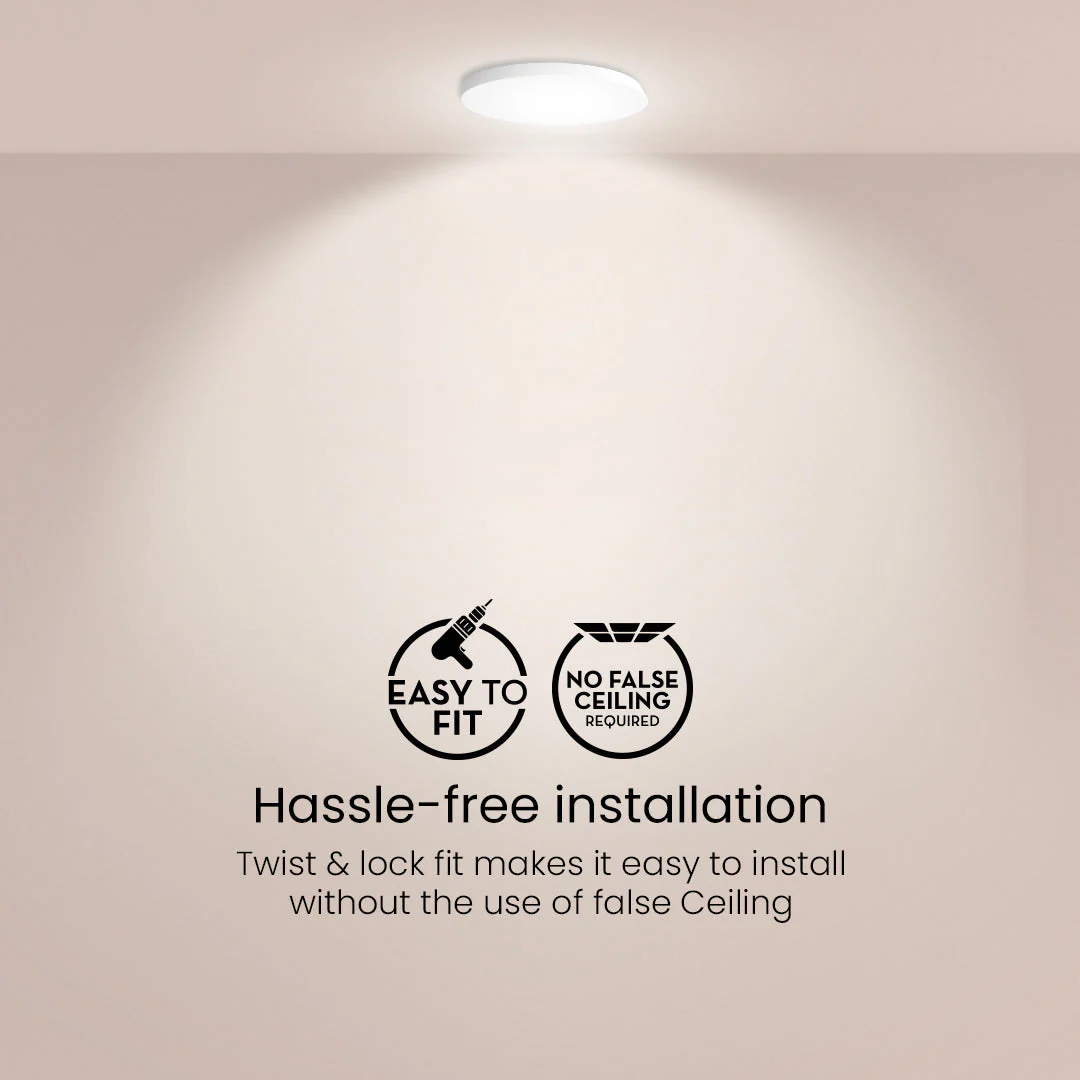 18W Star Stylus Round Led Surface Panel - Image 5