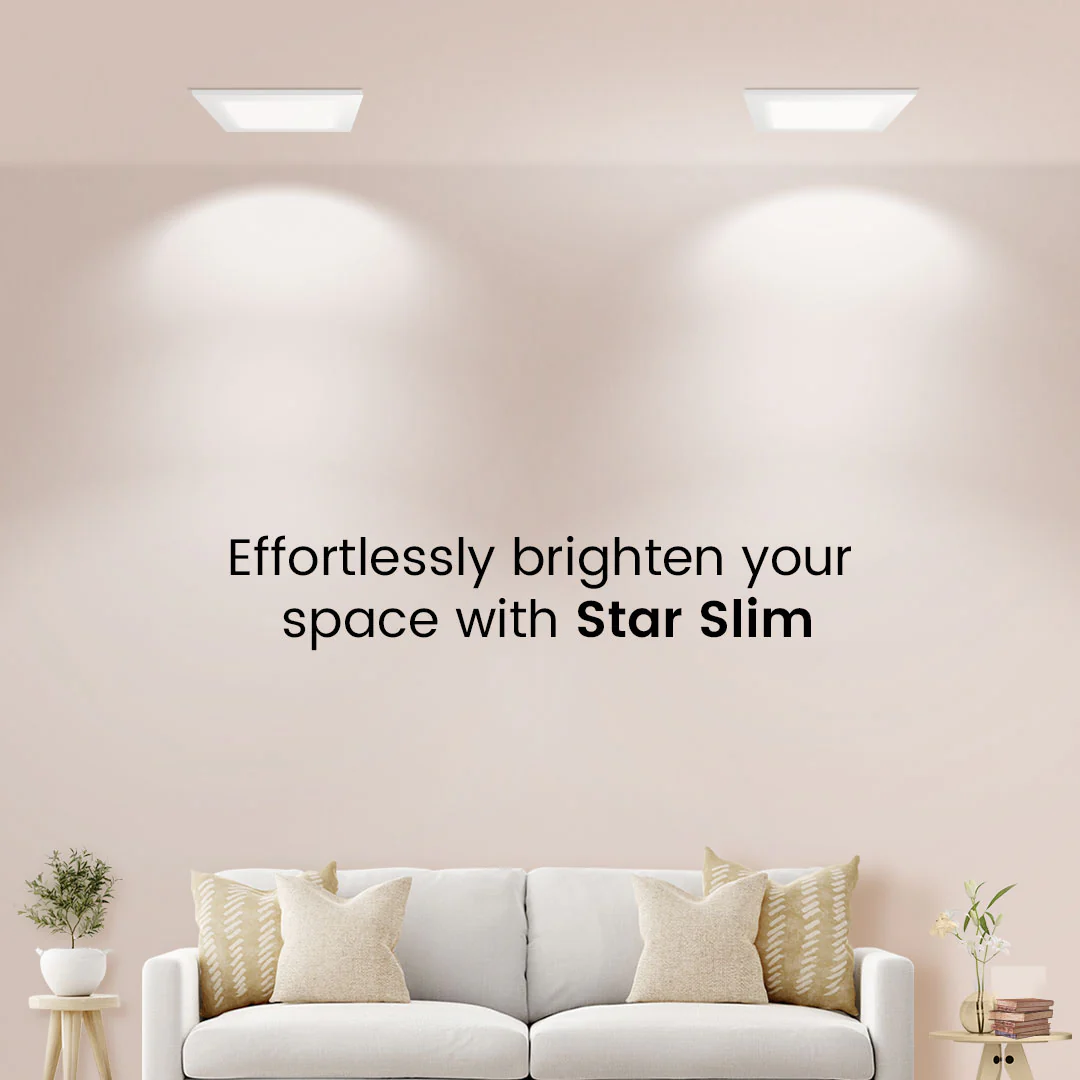 6W Star Slim Round Led Recesss Panel - Image 2