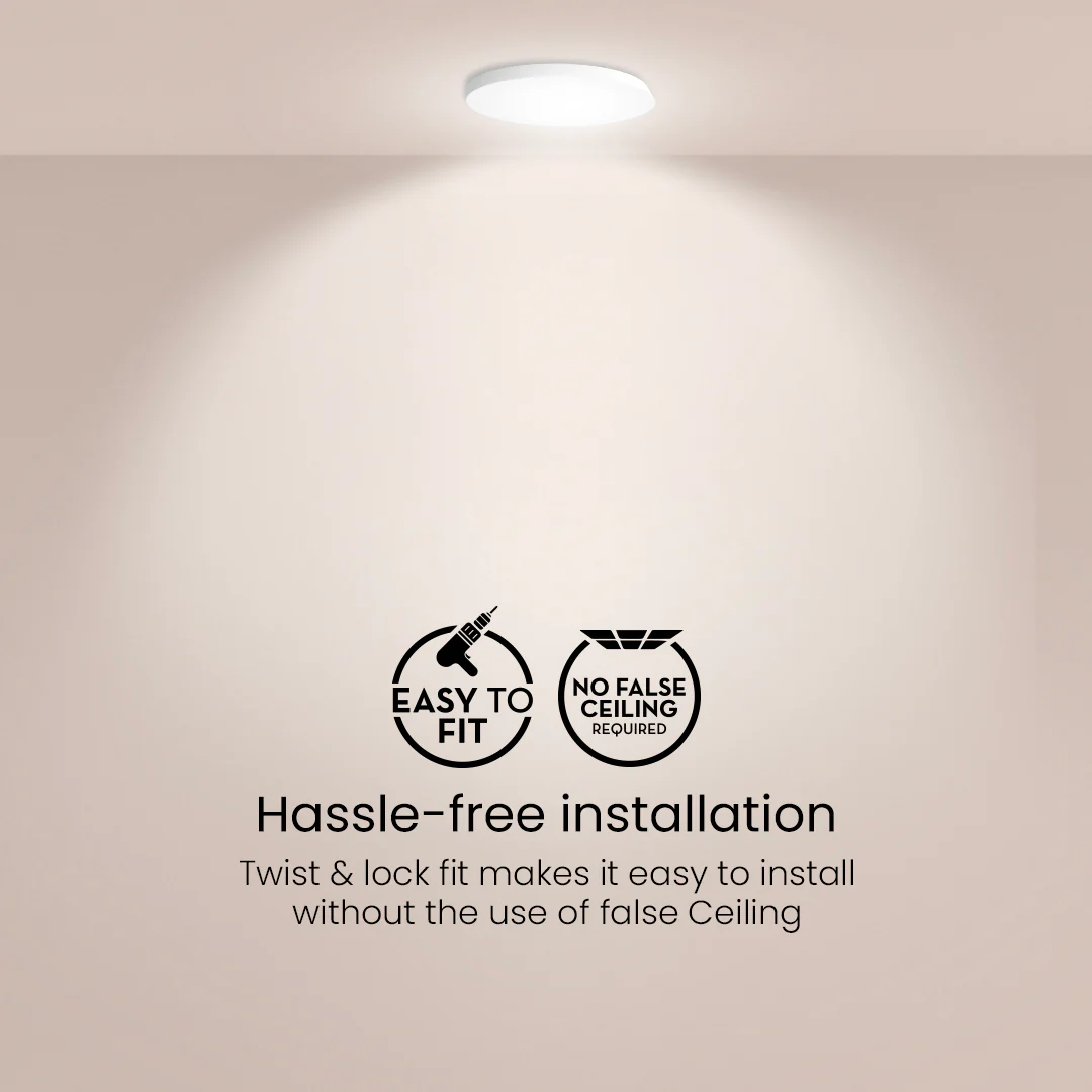 6W Star Stylus Round Led Surface Panel - Image 5