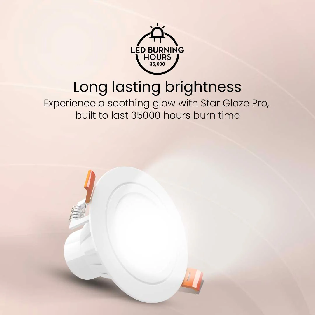 7W Star Glaze Pro Round Led Downlighter - Image 3