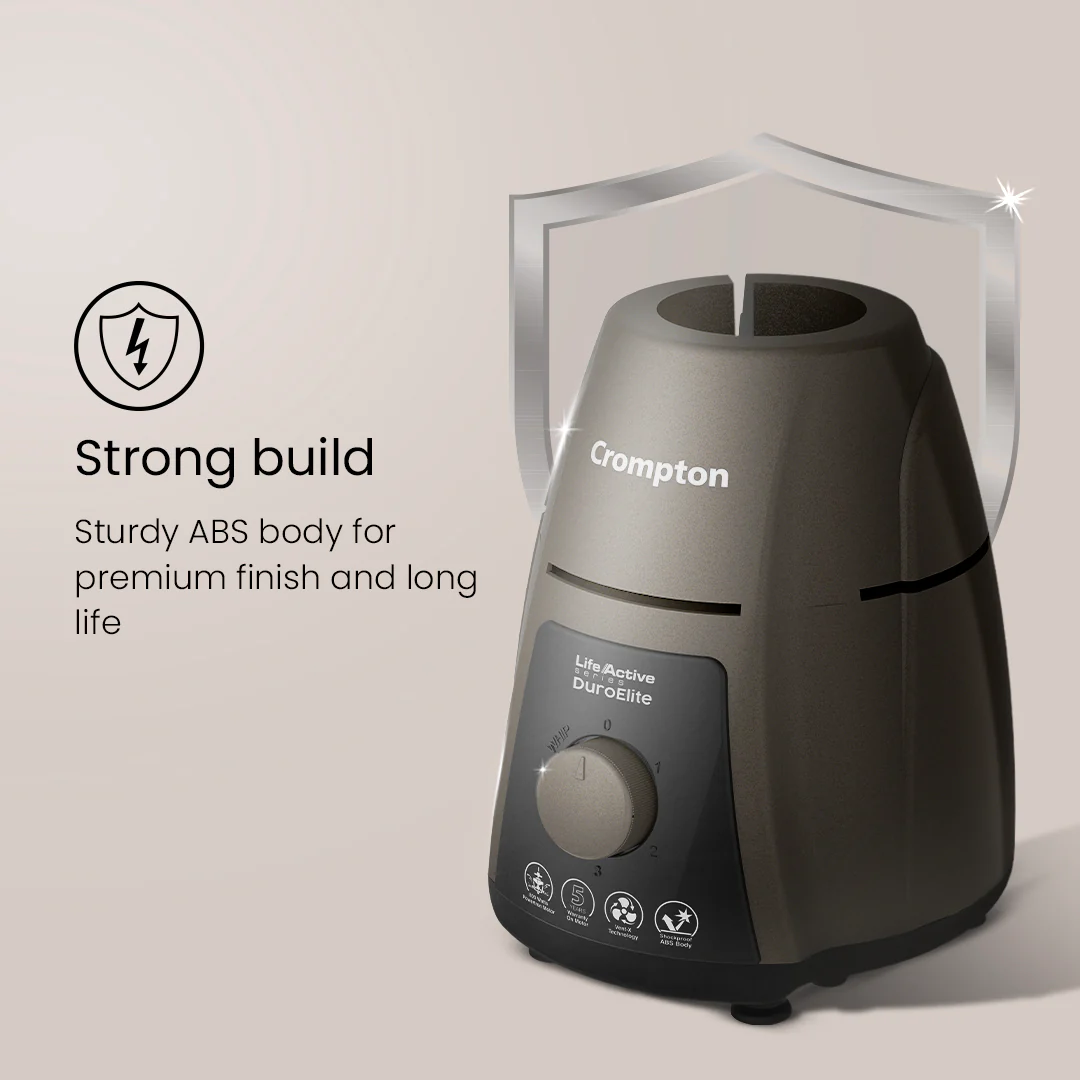 Crompton DuroElite 800W Mixer Grinder 3 Stainless Steel Jars - Image 5