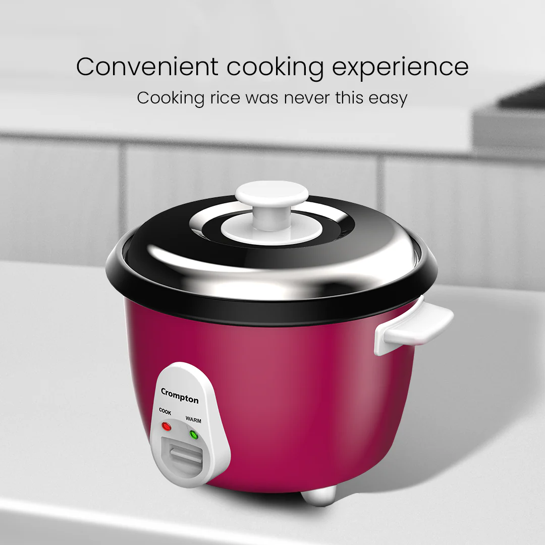 Crompton Harvest Pro 1.8Ltr Rice Cooker - Double Bowl - Image 2