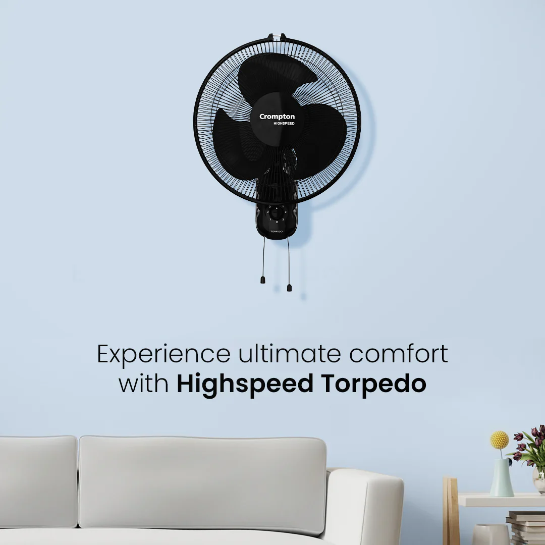 Crompton Highspeed Torpedo Wall Mounted Fan - Image 12