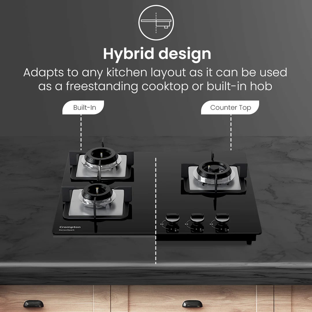 Crompton Hob Sensospark 60Cm 3 Burner - Image 5