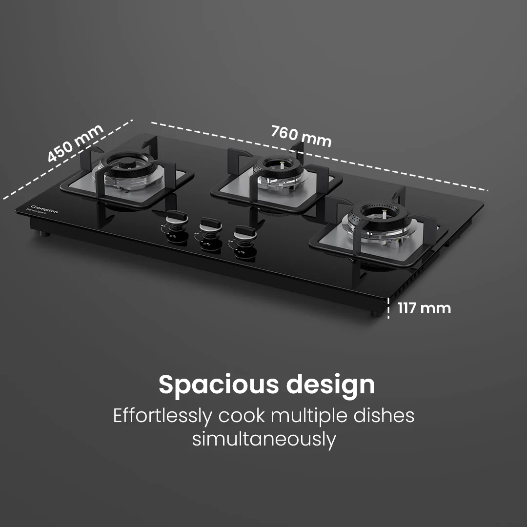 Crompton Hob Sensospark 76Cm 3 Burner - Image 9