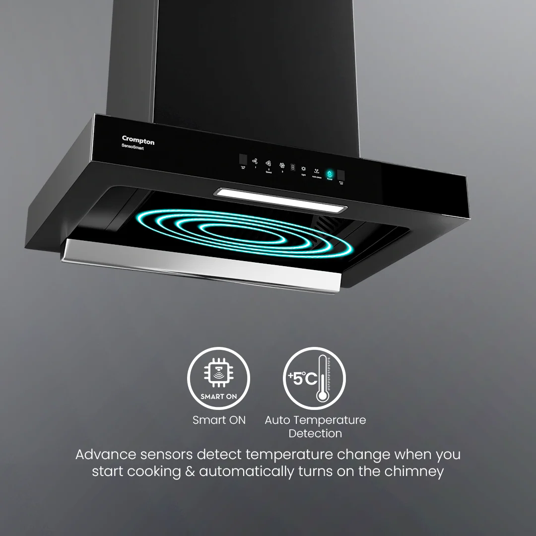 Crompton SensoSmart Box 60cm Baffle Filter Chimney - Image 4