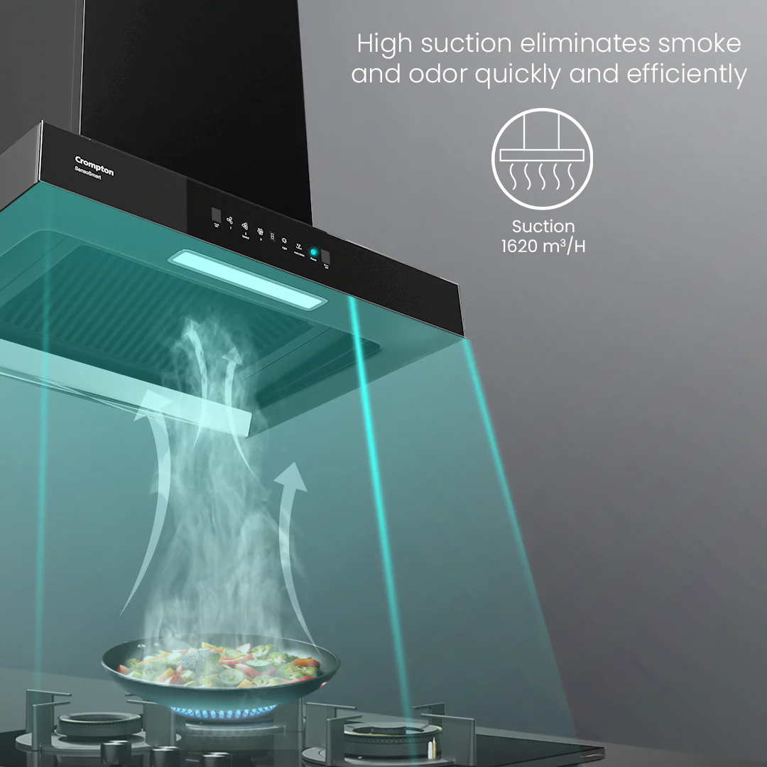 Crompton SensoSmart Box 60cm Baffle Filter Chimney - Image 5