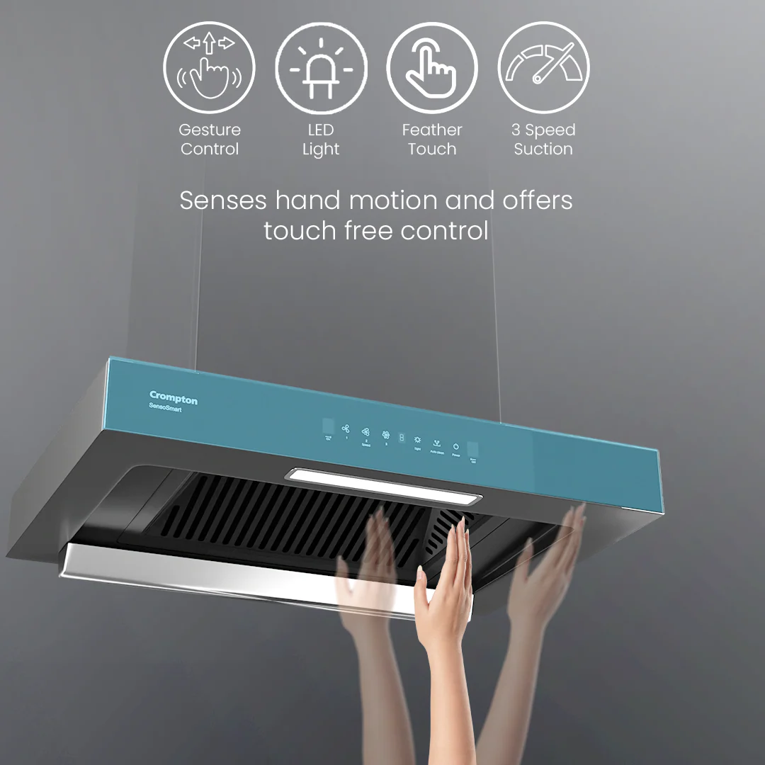 Crompton SensoSmart Box 60cm Baffle Filter Chimney - Image 6