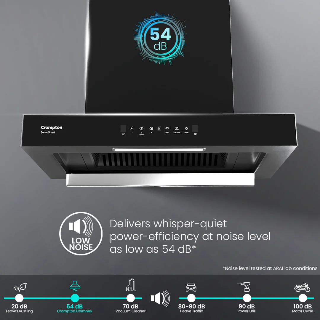 Crompton SensoSmart Box 60cm Baffle Filter Chimney - Image 8
