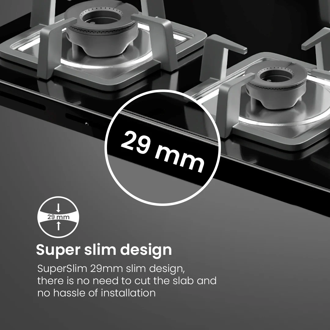 Crompton SuperSlim Gas Hob 78cm 4 Burner - Image 3