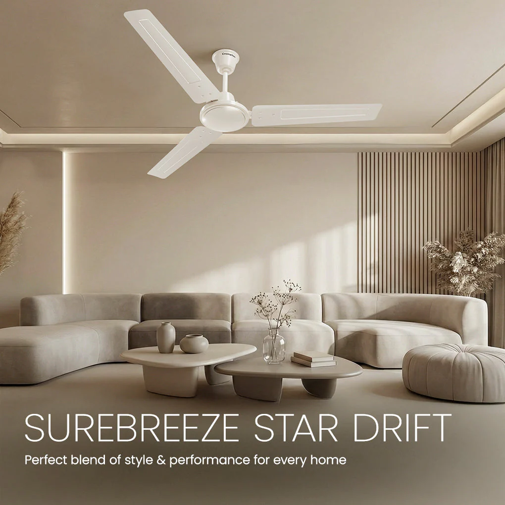 Crompton Surebreeze Star Drift 1200 MM | Ceiling Fan - Image 8
