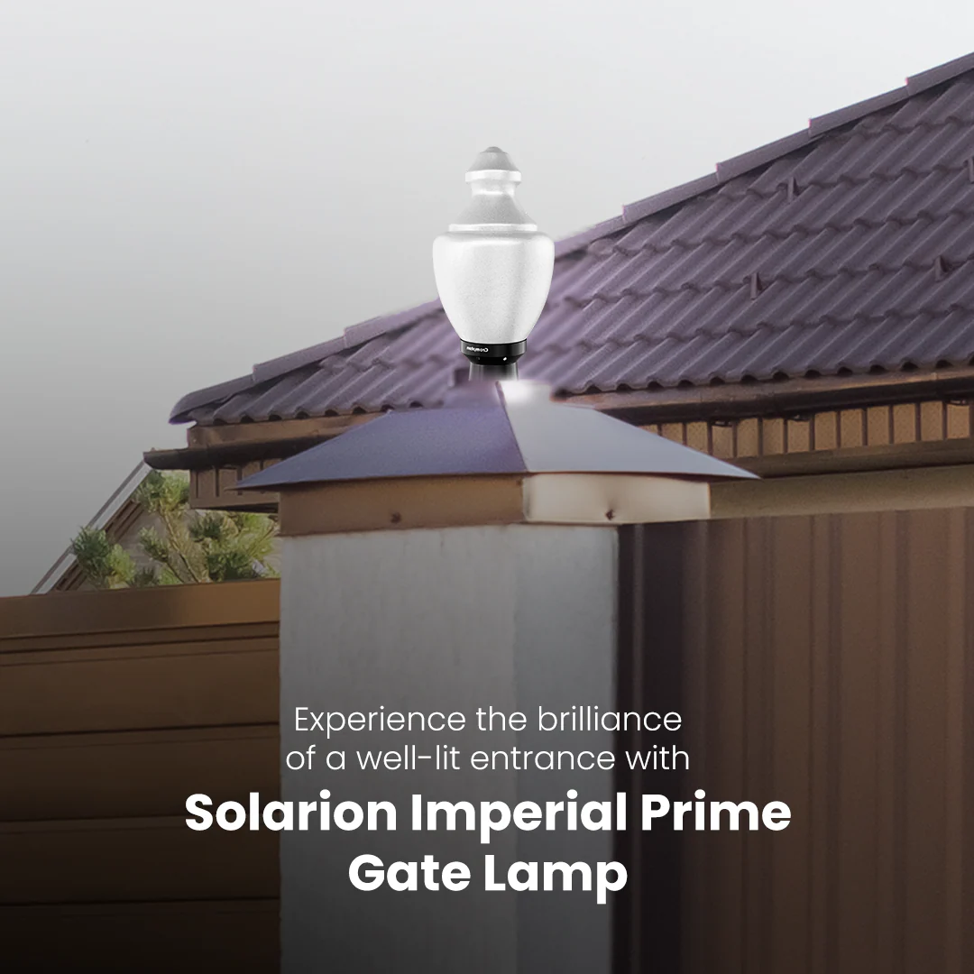 Solarion Imperial Prime Gate Lamp (Plastic with B22 Holder) - Image 5