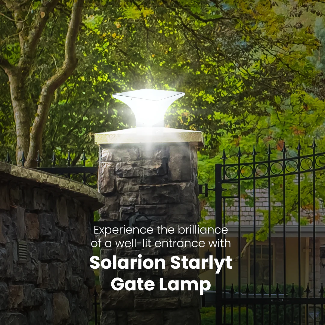 Solarion Starlyt Gate Lamp (Metal with B22 Holder) - Image 2