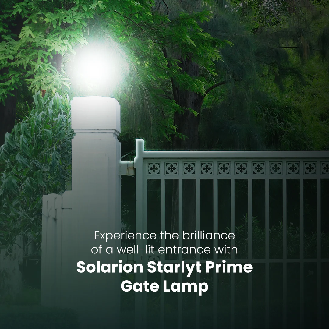 Solarion Starlyt Prime Gate Lamp (Metal with B22 Holder) - Image 2